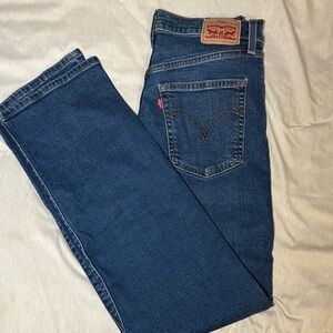 Levi's Dark Blue Straight-Leg Jeans
